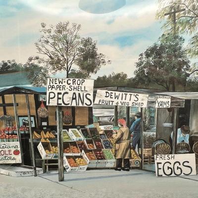 Randy McGovern Signed Print – Dewitt’s on Olde River Road, 1983