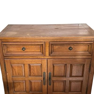 Thomasville Wood Cabinet with Drawers
