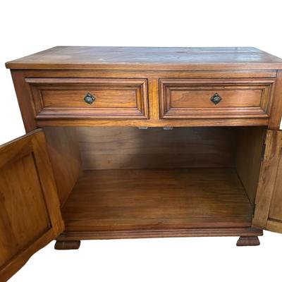 Thomasville Wood Cabinet with Drawers