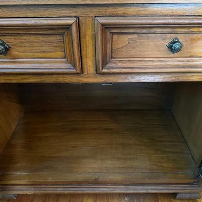 Thomasville Wood Cabinet with Drawers