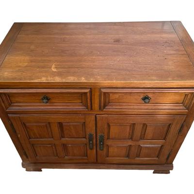 Thomasville Wood Cabinet with Drawers