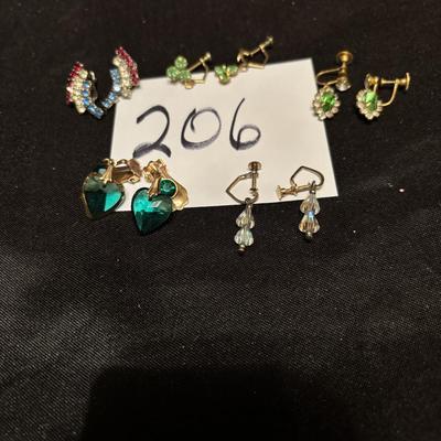 Vintage Screw-Back Earring Lot