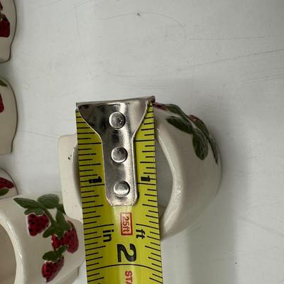 Strawberry Napkin Rings - Set of 9