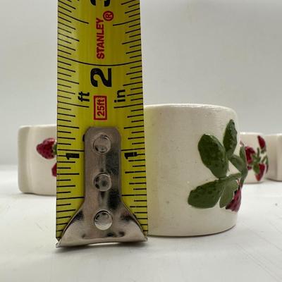 Strawberry Napkin Rings - Set of 9