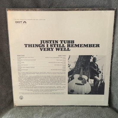 Sale Photo Thumbnail #395: "Things I Still Remember Very Well" by Justin Tubb.
This album is:
A country music album by American singer and songwriter Justin Tubb, the oldest son of legendary country singer Ernest Tubb.
Originally released in 1969 by Dot Records, with later reissues