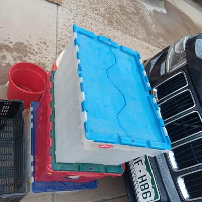 STORAGE TOTES, 5 GALLON BUCKETS AND MORE