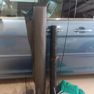 LARGE ROLL OF WEED BARRIER, NET FENCING, 3 FT T POSTS AND MORE