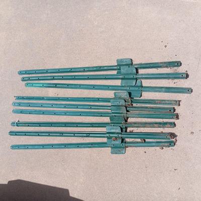 LARGE ROLL OF WEED BARRIER, NET FENCING, 3 FT T POSTS AND MORE