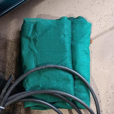 LARGE ROLL OF WEED BARRIER, NET FENCING, 3 FT T POSTS AND MORE