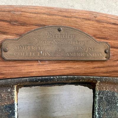Berkeley Forge & Foundry Outdoor Bench – Genuine American Oak & Cast Iron