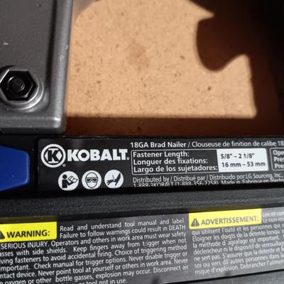 LIKE NEW KOBALT 18GA BRAD NAILER