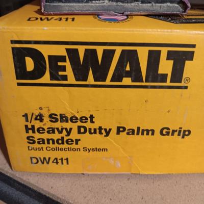 DEWALT 1/4 SHEET PALM SANDER & 1500 WATT HEAT GUN