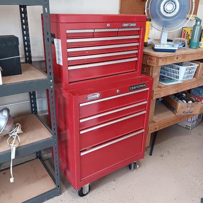 CRAFTSMAN 2 PIECE LOCKING TOOL CHESTS WITH KEYS