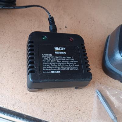 LIKE NEW CORDLESS DRILL, DRILL BITS AND PRECISION SCREWDRIVERS