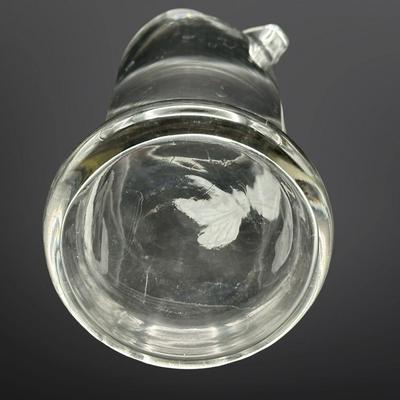 Butterfly Etched Glass Pitcher