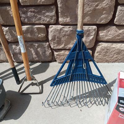 YARD TOOLS AND 2 BIRD-B-GONES