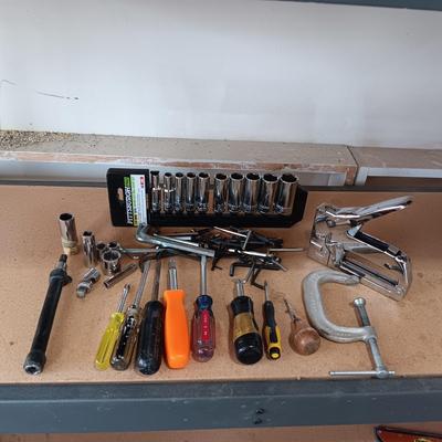 3/8" DEEP WALL SOCKET SET AND OTHER HAND TOOLS