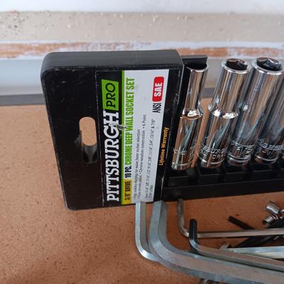 3/8" DEEP WALL SOCKET SET AND OTHER HAND TOOLS
