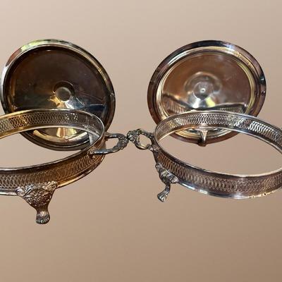 Large Assortment of Vintage Silver-Plated Serving Pieces