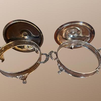 Large Assortment of Vintage Silver-Plated Serving Pieces