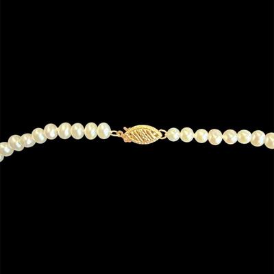 14K Clasp Pearl Necklace