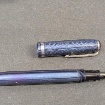 Mid Century Easterbrook SJ Fountain Pen In Blue NIB 1550 - Untested