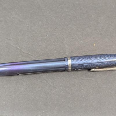 Mid Century Easterbrook SJ Fountain Pen In Blue NIB 1550 - Untested