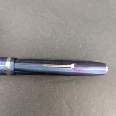 Mid Century Easterbrook SJ Fountain Pen In Blue NIB 1550 - Untested