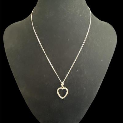 Sterling Silver Heart Pendant Necklace