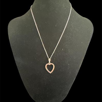 Sterling Silver Heart Pendant Necklace