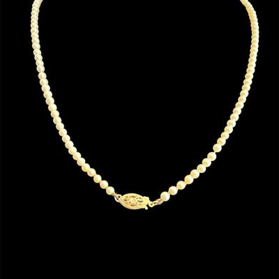 14K Clasp Pearl Necklace