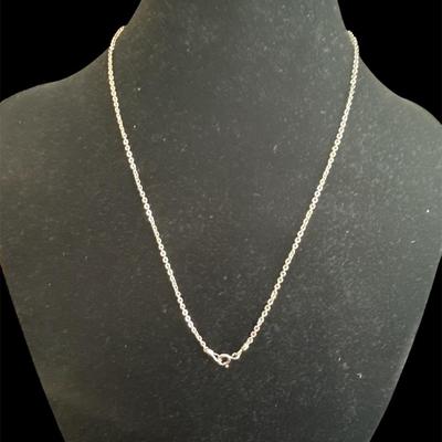 Sterling Silver Curved Bar Necklace