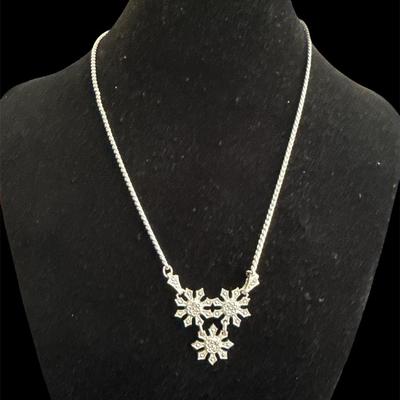 Sterling Silver Snowflake Necklace