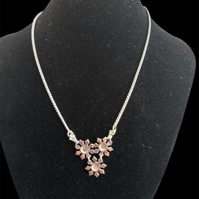 Sterling Silver Snowflake Necklace