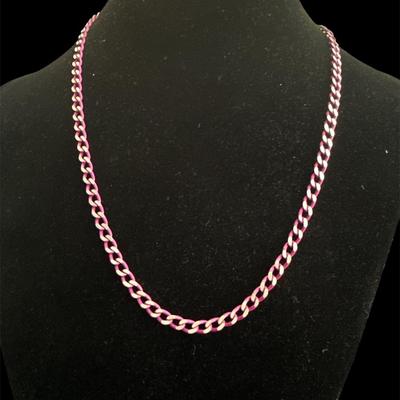 Sterling Silver Purple Necklace
