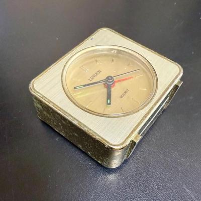 Vintage Linden Battery Travel Clock