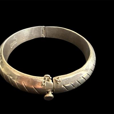 Sterling Silver Cuff Bangle Bracelet