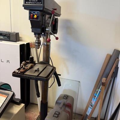 Sears 17” 16 Speed Drillpress on stand