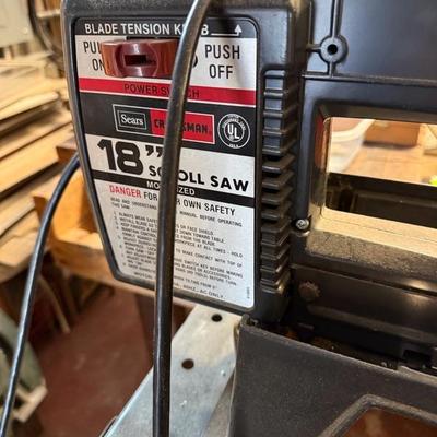 Sears Craftman 18” Scroll Saw on stand