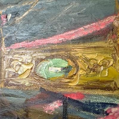 H. Landaker Original Oil - c 1940's Carousel