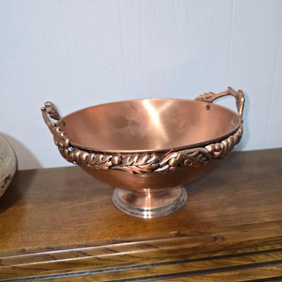 Copper colored bowl