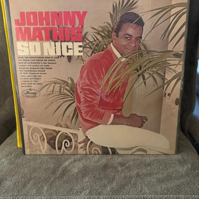 Sale Photo Thumbnail #408: "So Nice" by Johnny Mathis, a classic vinyl LP from Mercury Records. 
Details about the album:
Artist: Johnny Mathis.
Album Title: So Nice.
Release Date: September 16, 1966.
Record Label: Mercury Records.
Format: Vinyl LP (later released on CD).
Genre & S