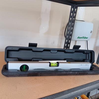 RYOBI ANGLE GRINDER AND LAZERPRO LASER LEVEL