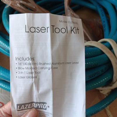 RYOBI ANGLE GRINDER AND LAZERPRO LASER LEVEL
