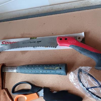 ESTWING HATCHET, RAZOR TOOTH SAW & MORE