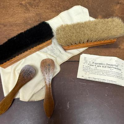 Star 100% Shoe Shine Brushes and Shine Cloth