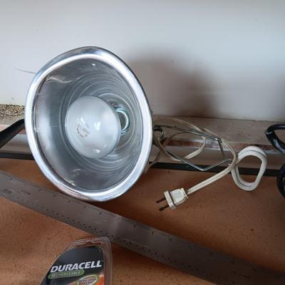 7 1/4 CIRCULAR SAW, 36" T-SQUARE, CLIP ON LIGHT, TAPE MEASURE AND NEW BATTERY CHARGER