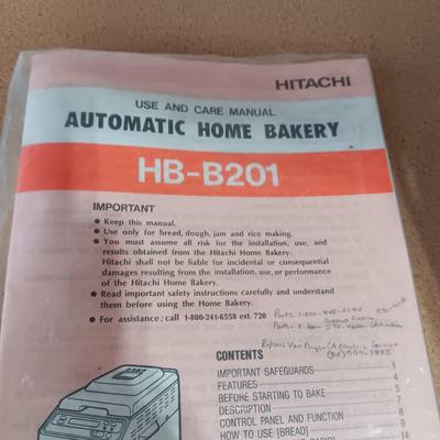 HITACHI BREAD MAKER AND RIVAL ICE CREAM MAKER