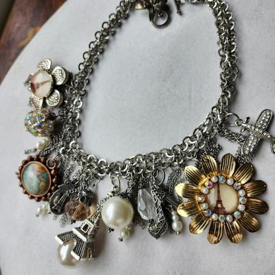 Sale Photo Thumbnail #551: 16 inch, a  fun statement necklace.