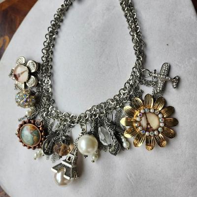 Sale Photo Thumbnail #554: 16 inch, a  fun statement necklace.